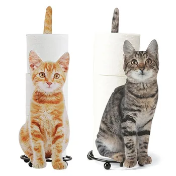 Стеллаж для рулонной бумаги Iron Cat Предназначен Для Предотвращения Случайного Разворачивания и Беспорядка Бумаги, чтобы Украсить Ваше рабочее место.