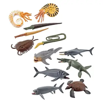 игровой набор из 6 моделей доисторических морских животных для украшения вечеринки
