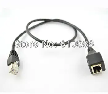 (5 шт. / лот) 60 см Сетевой разъем Ethernet LAN RJ45 от розетки к штекеру кабель-адаптер Оптом