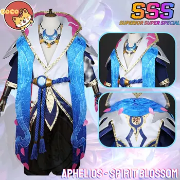 CoCos-SSS Игра LOL Spirit Blossom Aphelios Косплей Костюм Игра, Потому что Aphelios LOL Косплей Красивый костюм Рождество, Потому что