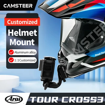 Для Мотоциклетного шлема Arai Tour Cross3 Алюминиевый Индивидуальный Подбородочный Шлем с Креплением для GoPro Hero11 10 Insta360OneX3 X2 RS Аксессуары