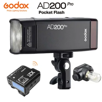 Godox AD200 Pro Наружная Вспышка 200Ws TTL 2,4 G 1/8000 HSS Карманный Стробоскоп Speedlite для Canon Sony Nikon Fuji DSLR Youtube