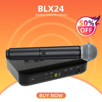 Беспроводной системный микрофон BLX24EPG58 BETA58 SM58 с ручным микрофоном BLX14, приемником BLX4, подходит для караоке SHURE и сцены