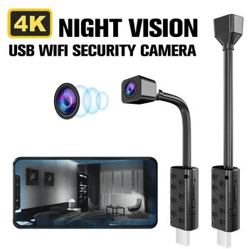 Мини-камера HD 4K Wifi IP Micro Camcorder, Портативный беспроводной модуль, Поддержка видеозаписи, Удаленный просмотр, P2P-камера, Маленькая камера