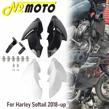 Нижний обтекатель мотоцикла, Вентилируемые Ножки, Стеклопластиковые Обтекатели Для Harley Softail Standard Street Fat Bob 114 Low Rider S ST 2018-up