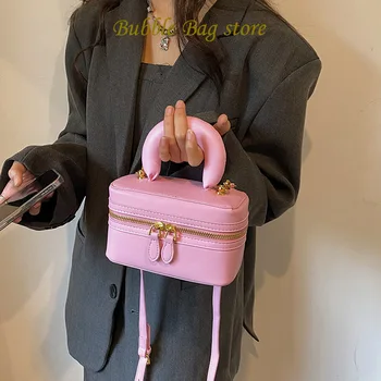 Роскошные женские высококачественные сумки через плечо на цепочке розово-зеленого цвета, маленькие сумочки и кошельки, сумки через плечо в форме бочонка, Вечерний клатч