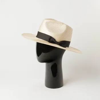 01907-HH7397 РУЧНОЙ работы из натурального сизаля с жемчужным блеском, фетровые шляпы, кепка для мужчин и женщин, пляжная панама для отдыха, джазовая шляпа