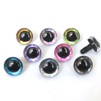 16шт 9-25 мм 3D Лазерные Цветные Защитные Глаза Амигуруми/Блестящие Глаза Безопасная Кукольная Игрушка Плюшевая Игрушка Цветные Кукольные Глаза