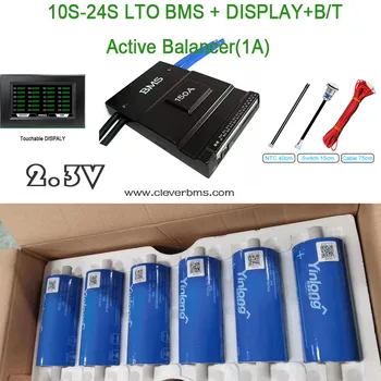 BMS LTO 2,3 В 10 С 11 С 12 С 24 В 15 С 16 С 36 В 20 С 21 С 22 С 48 В 24 С 60 В Активный Баланс 1000 мА Bluetooth RS485 Разряд 150A Пик 300A