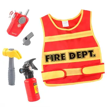 Набор для моделирования детского противопожарного костюма, реквизит для ролевых игр с участием пожарного для детской игрушки-пожарного