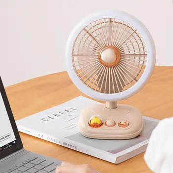 Портативный летний охлаждающий вентилятор F10 со встроенным аккумулятором емкостью 4000 мАч, вентилятор для кемпинга, ночник для домашнего офиса, бесшумный охлаждающий вентилятор