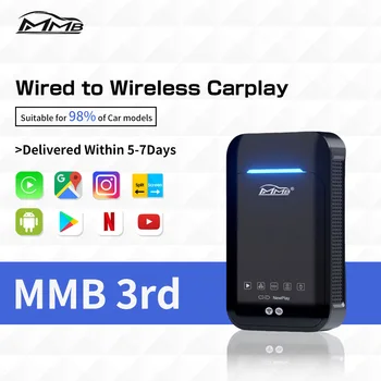 MMB Android 11 CarPlay Ai Box Мультимедийные Автомобильные Видеоплееры HDMI TV Netflix Streaming Box интеллектуальная Система Автомобильный Игровой Ключ