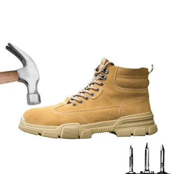 Обувь для защиты от ударов и уколов, защитная изоляция для строительной площадки, Кевларовые рабочие ботинки для отдыха на открытом воздухе