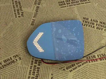 Синее зеркало заднего вида Osmrk для Honda CIVIC с электрическим подогревом, светодиодный динамический боковой сигнал поворота, антибликовое, увеличенное зрение