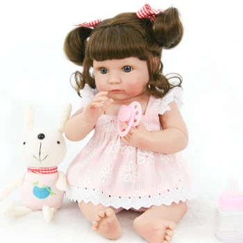 Кукла Реборн 35 см, Силиконовое тело, Реалистичные Вьющиеся волосы, Реалистичная принцесса, подарок на день рождения Малышки Бебе, игрушки, куклы, можно стирать
