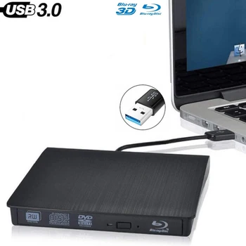 USB3.0 Bluray Привод Внешний Устройство записи CD/DVD RW BD-ROM Blu-ray Плеер Устройство записи оптического привода для Ноутбука Apple iMacbook Toshiba PC