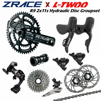 Гидравлический диск LTWOO R9 + кривошипно-кассетная цепь ZRACE, 2x11 скоростей, набор дорожных групп 22s, для шоссейного велосипеда Bicycle / R7020 R8020