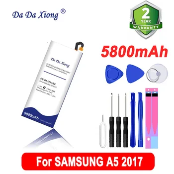 Замена Samsung Для Galaxy Edition A5 2017 A520F SM-A520F Аккумулятор для телефона EB-BA520ABE 5800 мАч