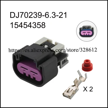 100set DJ70239-6.3-21 автомобильный провод женский кабель Водонепроницаемая оболочка 2-контактный разъем автомобильный штекер включает клеммное уплотнение 15454358