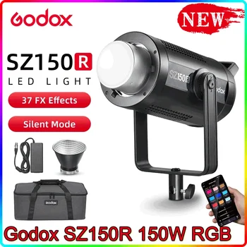 Godox SZ150R 150 Вт RGB Заполняющая лампа Двухцветная 2800-6500 К светодиодный Видеосветильник Bowens Mount 2.4 G Беспроводная X-система для Фотостудии
