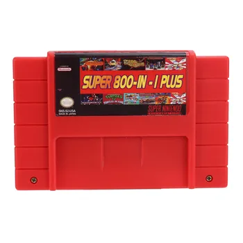 Супер DIY Ретро 800 в 1 плюс Игровой картридж для 16-битной игровой консоли, США, красный