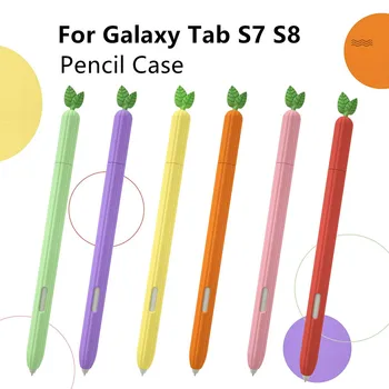 Пенал Для Планшета Samsung Galaxy Tab S7 S8 S Pen Милый Силиконовый Чехол Для Стилуса Caneta Touch Smart Pen Protector Кожа Карандаша
