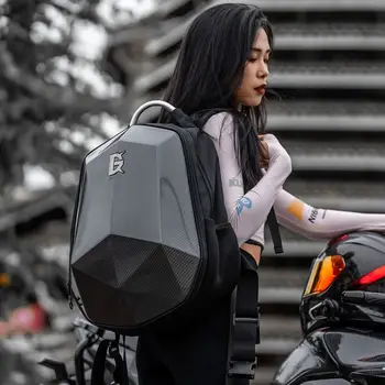 Мотоциклетный рюкзак для женщин, водонепроницаемая сумка для шлема для мотокросса, рюкзак для мотоциклистов, расширяемые сумки с жестким корпусом, Аксессуары