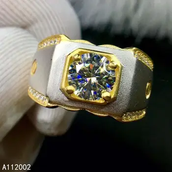 KJJEAXCMY изысканные ювелирные изделия Mosang с бриллиантом из стерлингового серебра 925 пробы, новое мужское кольцо, тест на поддержку, красивый