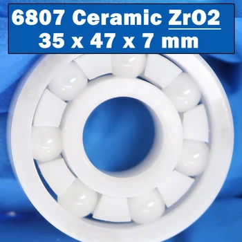 6807 Полностью керамический подшипник (1 шт.) 35*47*7 мм Материал ZrO2 6807CE Все шарикоподшипники из циркониевой керамики 6807