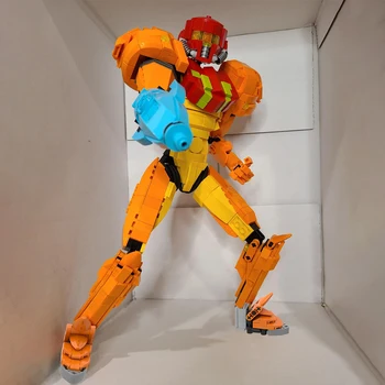 Игровая роль Модель Samus Aran из серии Metroid 886 шт. Строительные кирпичи, игрушки, механический костюм для праздничных подарков