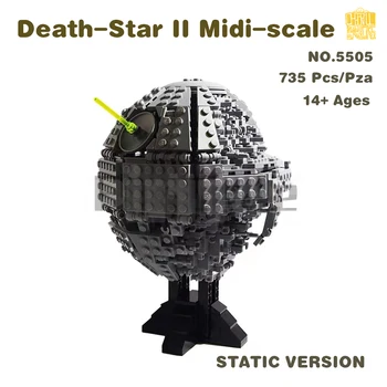 MOC-5505 Для Рождественской модели Death-Star II Midi-scale Block Space Wars С Рисунками в формате PDF, Строительные Кирпичи, Рождественские Подарки На День Рождения
