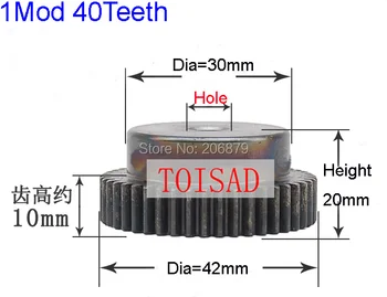 Цилиндрическая зубчатая рейка 40T 40 зубьев Mod 1 М = 1 прямой положительный зуб 45 # стальная передача с ЧПУ