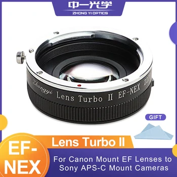 Переходное кольцо Zhongyi Mitakon EF-NEX для Уменьшения фокусировки и Увеличения освещенности для объектива Canon EF Mount к камере Sony NEX APS-C