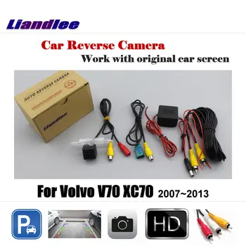 Для Volvo V70 XC70 2007-2013 Автомобильная камера заднего вида Auto Back HD Parking CAM Аксессуары Для систем сигнализации Водонепроницаемый