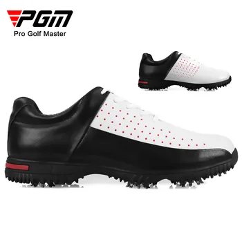 Мужская обувь для гольфа PGM, нескользящие кроссовки, водонепроницаемая дышащая обувь для гольфа, мужские спортивные удобные кроссовки с шипами XZ069