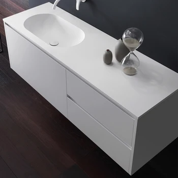 Шкаф для ванной комнаты из искусственного камня, комбинированный встроенный настенный умывальник, раковина, настенный умывальник