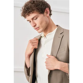3625-R-дышащий мягкий удобный кожаный мужской кожаный костюм на заказ, повседневный осенний деловой костюм на заказ