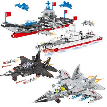 Строительные блоки, совместимые с Lego, сборка истребителя мелких частиц, строительные блоки, Игрушечный перевозчик, модель военного корабля, детский подарок