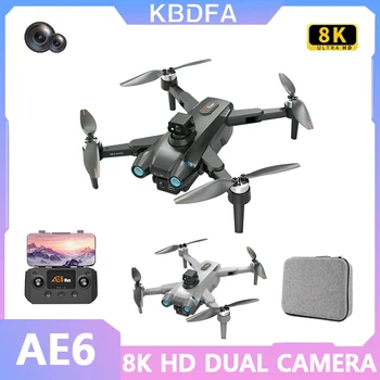 KBDFA Новый AE6 Max Дрон GPS 8K Профессиональная Камера 5G FPV Бесщеточный Двигатель Визуальное Предотвращение препятствий Квадрокоптер Дрон RC Игрушки Подарки