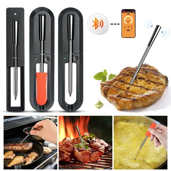 Кухня, Коптильня, Еда, Беспроводной Умный цифровой термометр, термометр, Отличный подарок для мяса для барбекю по Bluetooth