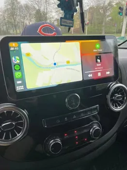 Мультимедийный плеер Tesla Screen Для Mercedes Benz Vito 116 2016-2021 Авто Android 11 Радио GPS Навигация Carplay 12,3 