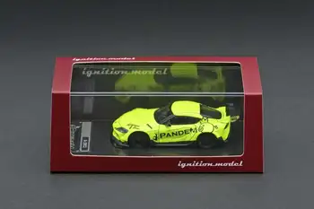 1/64 Масштаб PANDEM Supra (A90) Желто-зеленый (модель зажигания IG2337) Отлитая под давлением модель автомобиля, коллекция игрушек для хобби, ограниченная серия
