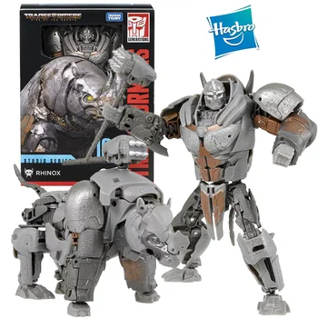 В наличии Трансформеры Hasbro Rise of The Beast SS103 Rhinox 18см Модель Tokoh Aksi Asli Kelas Voyager Koleksi Hadiah Mainan Anak