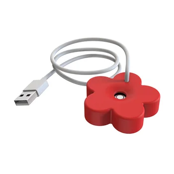 Портативный мини-персональный Увлажнитель воздуха USB, Маленький Увлажнитель холодного тумана с отключением звука 8 часов, с автоматическим отключением, для домашнего офиса, красный