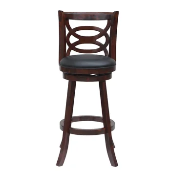 Siena 29 дюймов. Деревянный барный стул с высокой спинкой - отделка