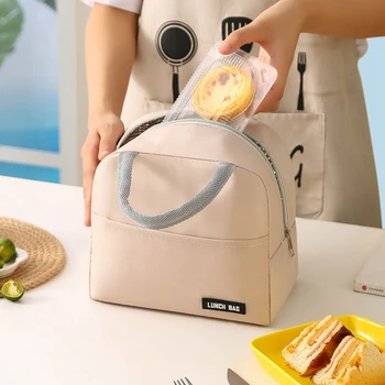 Переносная сумка для ланча, термоизоляционная сумка для женщин, Детский школьный контейнер для еды, сумки-холодильники на молнии, сумка для ланча, сумка для Бенто