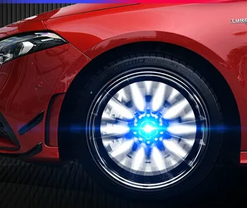 Светодиодная лампа ступицы колеса для BMW, Светящаяся крышка ступицы колеса, Специальное назначение для модификации автомобиля, светильник Крышки ступицы 4 шт.