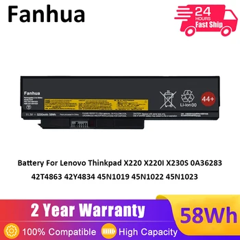 Fanhua 11,1 V 5200 mAh 45N1023 Аккумулятор для ноутбука Lenovo Thinkpad X220 X220I X230S 0A36283 42T4863 42Y4834 45N1019 45N1022 45N1023