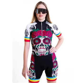 Женский комбинезон для велоспорта с коротким рукавом, Спортивная одежда для Mtb Велосипеда, Боди, Roupa Ciclismo Feminina, Летняя одежда для шоссейных велосипедов