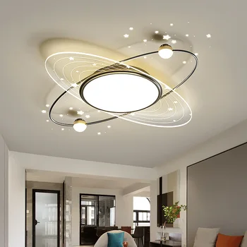 Кольцо Nordic Star LED Iron, современные потолочные светильники для спальни, гостиной, кухонных ламп, внутреннего освещения, потолочного светильника для домашнего блеска